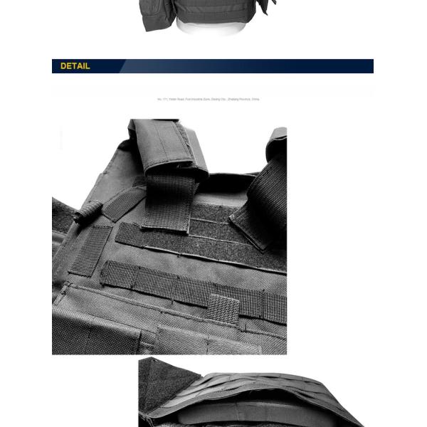 Multi-function Protective Vest With Molle System and Pouches for Body Safety in S-2XL Sizes