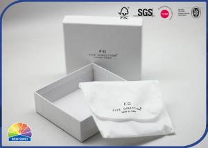 China White Color Customized Printed Logo Luxury Paper Gift Box Matte Lamination on sale