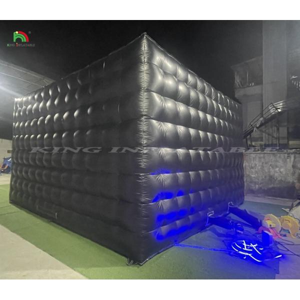 Portable Party Tent Inflatable Nightclubs Cube Black Nightclub Events Tent