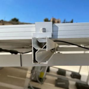 Photovoltaic Solar Panel End Clamp Fixture Aluminum PV Mounting Clamps