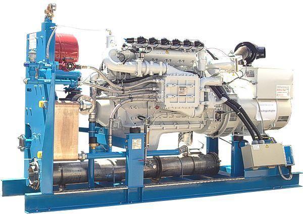Cheap 60Hz 127V 3 Phase Biogas Generator Set , Biomass Gas Generator Silent / Open Design for sale