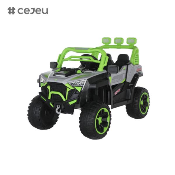 CJ-6187 12V 2 Seater Kids Ride on UTV Car, 4.5AH Electric Vehicle Truck Car with 2x390W Motor,USB,MP3, music, Bluetooth