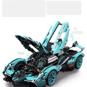 High Difficulty Moc Assembly Building Blocks Car Toys LEGO Concept Sports Car Model