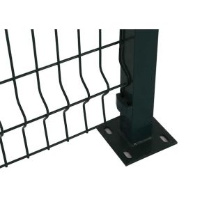 OHSAS 18001 Square Post 50*150mm Green Welded Wire Fence