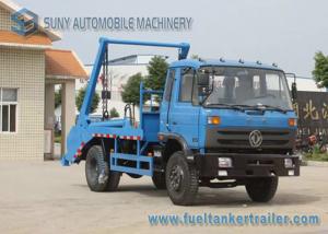 China Dongfeng 7 - 8 Tons Trash Trucks 4x2 Swing Arm Dual Axles 145 cab on sale
