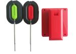 Food Grade Bluetooth Grill Thermometer , Bluetooth Cooking Thermometer Red /