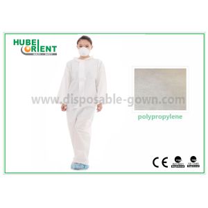 PP Medical Mens Insulated Coveralls / Custom Chemical Coverall Suit Eco -