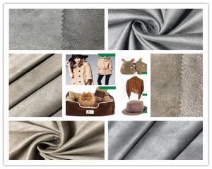 Quality Customize Color Faux Suede Fabric For Clothing , 105D Stretchable Suede Fabric wholesale