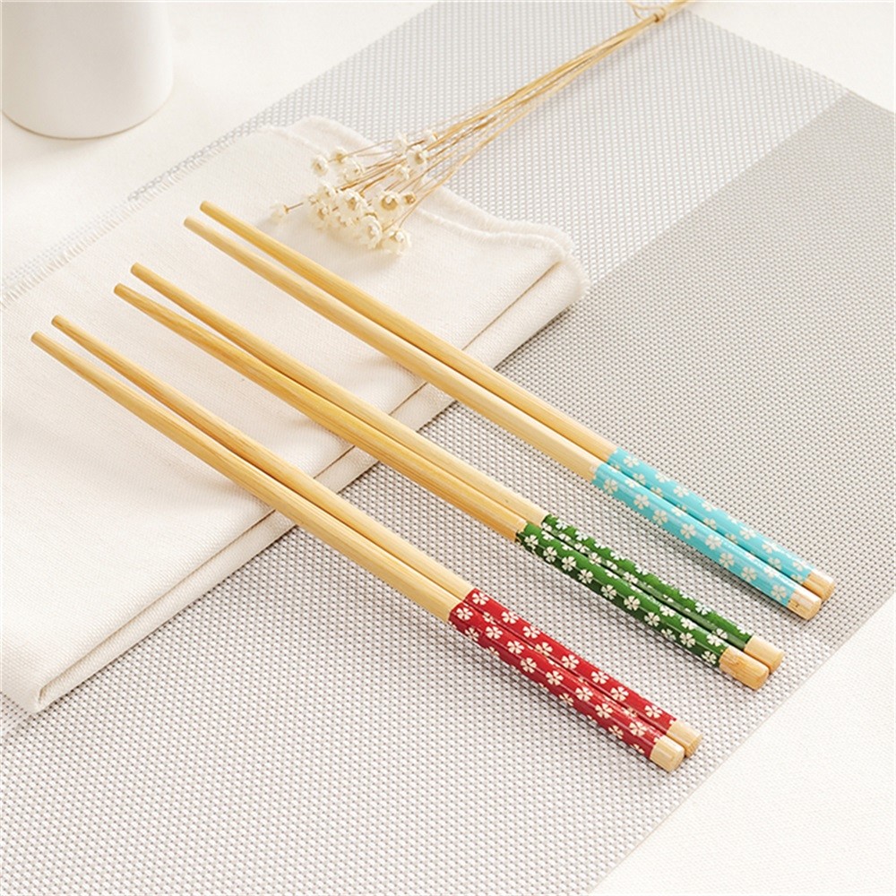 24cm Food Store Reusable Bamboo Chopsticks Long sticks No Knot