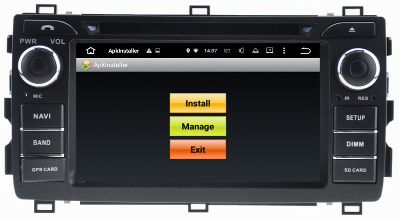 Ouchuangbo car radio multimedia android 7.1 Toyota Auris 2008-2011 with gps navi DDR3 2GB bluetooth music