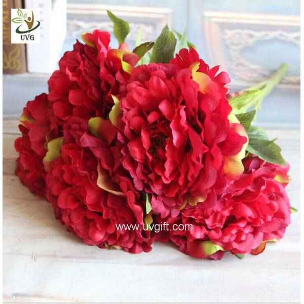 UVG FPN101 Dining table centerpieces pink artificial peony silk flower arrangements for party decoration