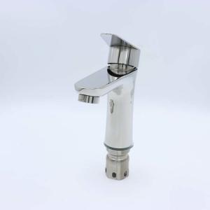 Quality Mirror Face Bathroom Shower Faucet Single Hole Handle Sink Water Tap wholesale