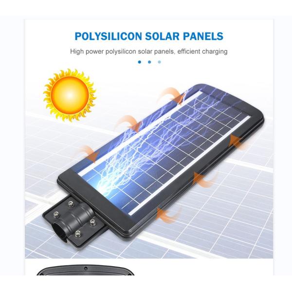 0.12KW 1700lm Remote Control Solar Street Light , 48Wh PIR Sensor Solar Light