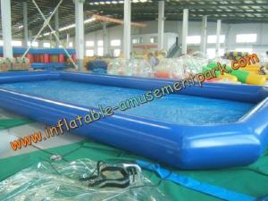 Quality 0.6 mm PVC Tarpaulin Inflatable Water Pool Toys Rental For Water Games wholesale