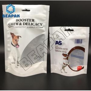 Puncturing Recycled Pet Food Bags Dustproof Stand Up Packaging Pouch