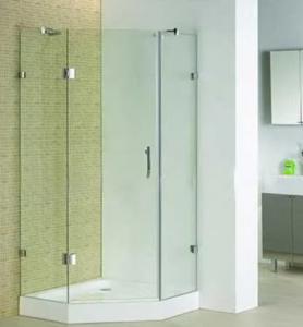 Quality Nano Tempered Laminated Glass Door , Curved Shower Cubicle Door wholesale