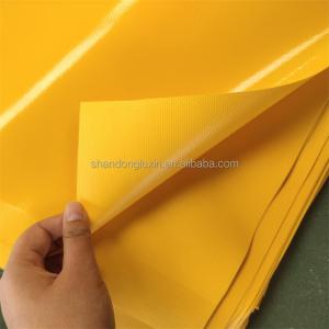 China UV Stabilized PVC Coated Tarpaulin for Heavy Duty Truck Mesh Waterproof and Ventilated on sale