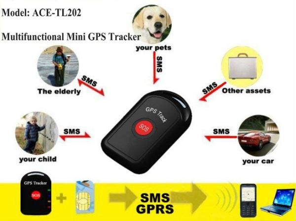 Cheap TL202 Mini GPS Tracker with SOS, 2-way phone talk & 200-Hour standby time for web tracking for sale