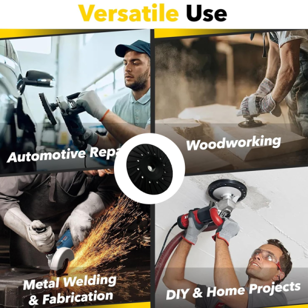 Plastic Backing Pad Fiber Disc Backup Plate Abrasives Pads Sanding Disc Backing Support