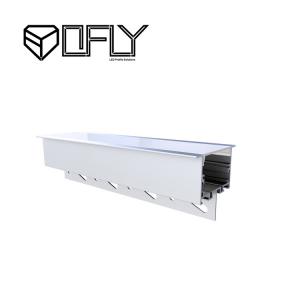 China Opal Recessed Led Strip Lighting Channel 6063 T5 Aluminium Material 65mm X 55mm on sale