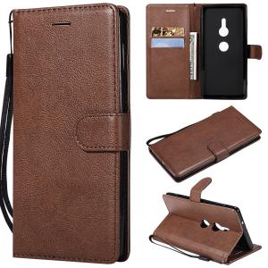 Quality Sony XZ2 Pure Color Leather Wallet Protective Case with Card Slots wholesale