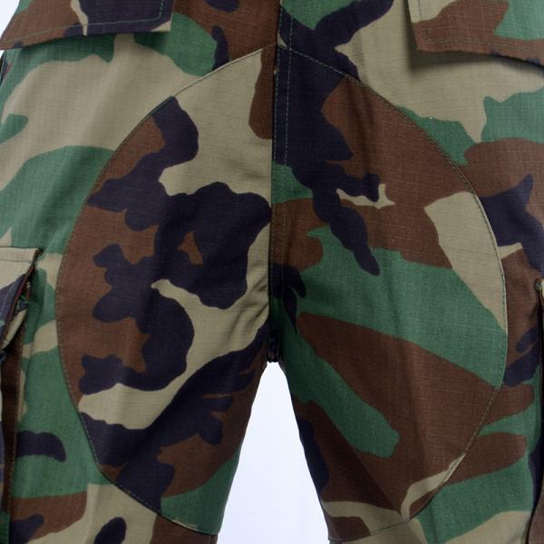 Plaid Fabric Woodland BDU Uniform Tear Resistance Flame Retardant