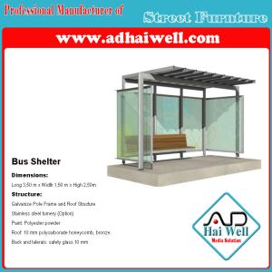 Quality Good Design Public Street Furniture Bus Shelter Advertising Panel wholesale