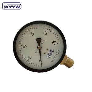 China 4 Bellows Low Pressure Gas Gauge 100mm Bottom Mount Style on sale