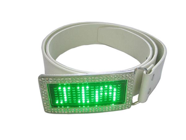 Cheap Digital scrolling LED diamond message belt buckle for sale