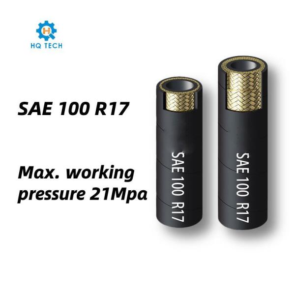 SAE 100 R17 High Temperature Compact Max Working Pressure 21MPa Hydraulic Rubber Hose