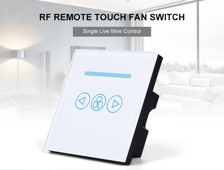 Smart Home Wifi Switch Eu/uk Smart Ceiling Fan Switch Speed Control Compatible For Google&Alexa