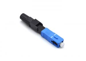 China CATV Pre - Polished Fiber Connectors , Blue Field Installable Fiber Optic Connector on sale