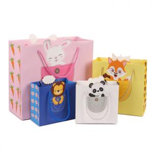 China CMYK 4 Color Offset Printing Paper Box Bag for Cartoon Cute Animal Gift Shopping on sale
