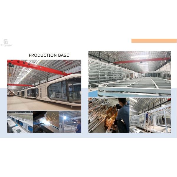 Modular Integrated Prefabricated House exterior view showing aluminum alloy construction and modern design