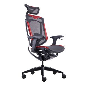 Quality GTCHAIR Wine Red PU Mesh Gaming Chairs Ergonomic Revolving Chair wholesale
