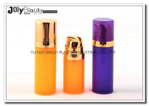Medium - section electroplating PP Airless Bottle 150ml head cap gold