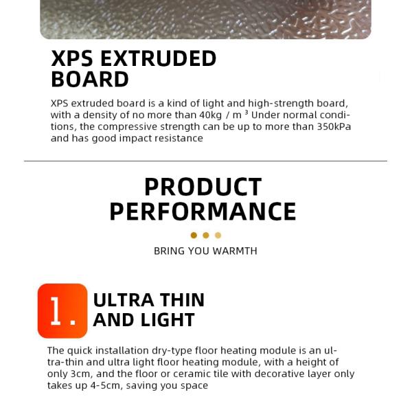 Acid Resistance XPS Core Radiant Floor Foam Board With Aluminum Foil