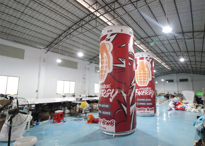 ODM 4m Height Can Shape Inflatable Drink Bottle CMYK Printing