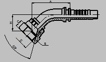 JIS BSP Female 45 ° Hydraulic Hose End Fittings With JIS B8363 Swivel Nut
