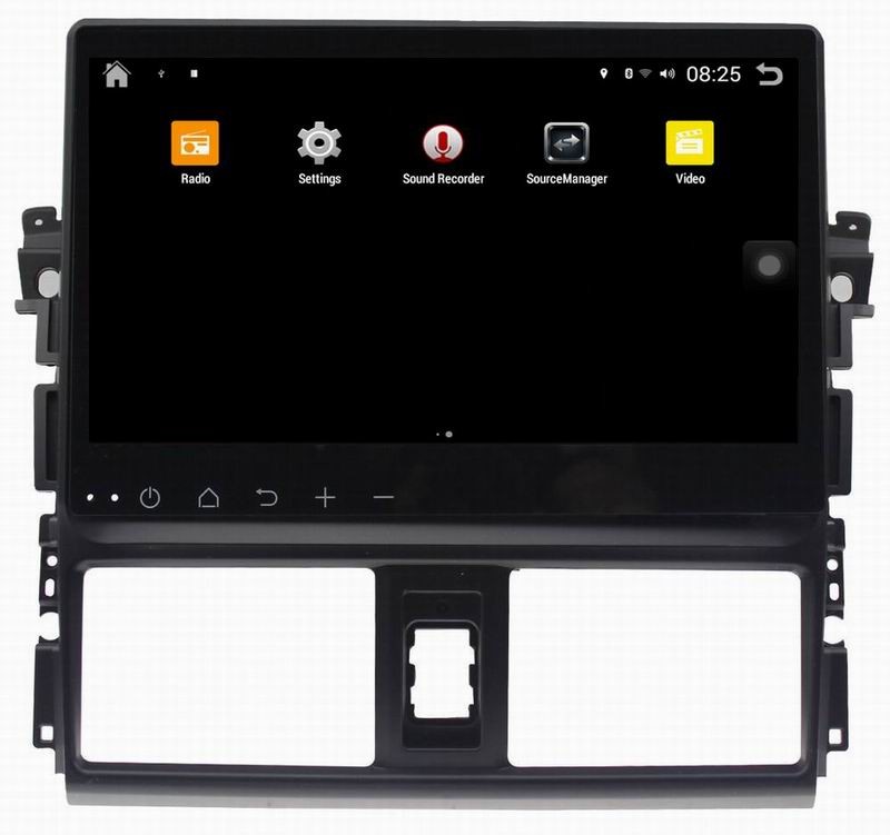 Ouchuangbo car dvd gps stereo system for Toyota Vios 2014 with android 4.4 big screen 3g wifi usb