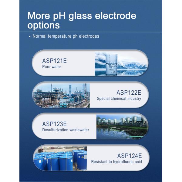 High Temperature Resistant 135℃ Analog PH Sensor For Strong Acid & Alkali