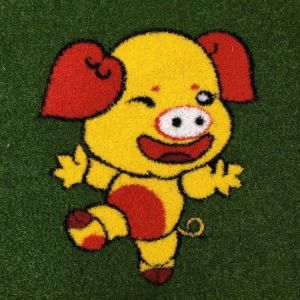 Cleaning Artificial Turf Grass For Kindergarten Lovely Animal Pattern