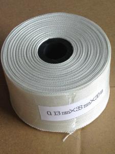 Quality Plain Weave Glass Cloth Insulation Tape White Paraffin Thermal Insulation wholesale