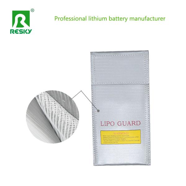 Fireproof Explosion Proof Waterproof 20 X 10cm Silver Glass Fiber RC LiPo Battery Bag For Battery Charging