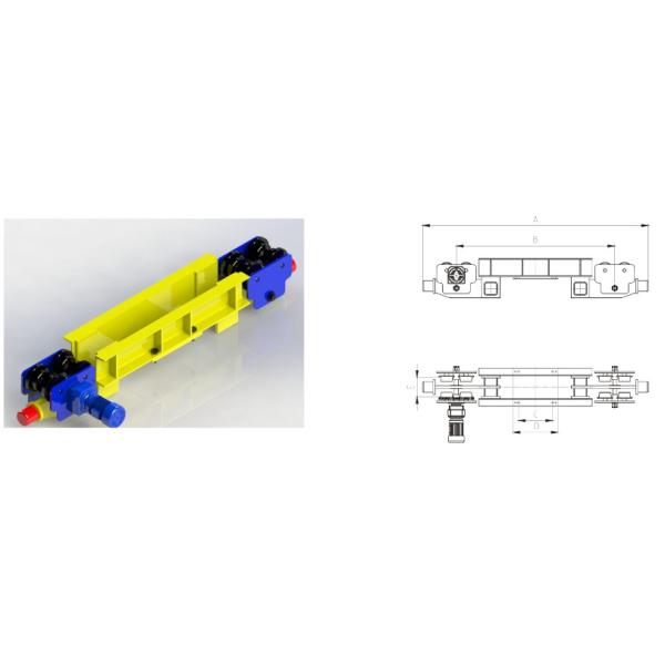 Durable European Style End Carriage to Underhung Cranes 20 m/min Traveling Speed