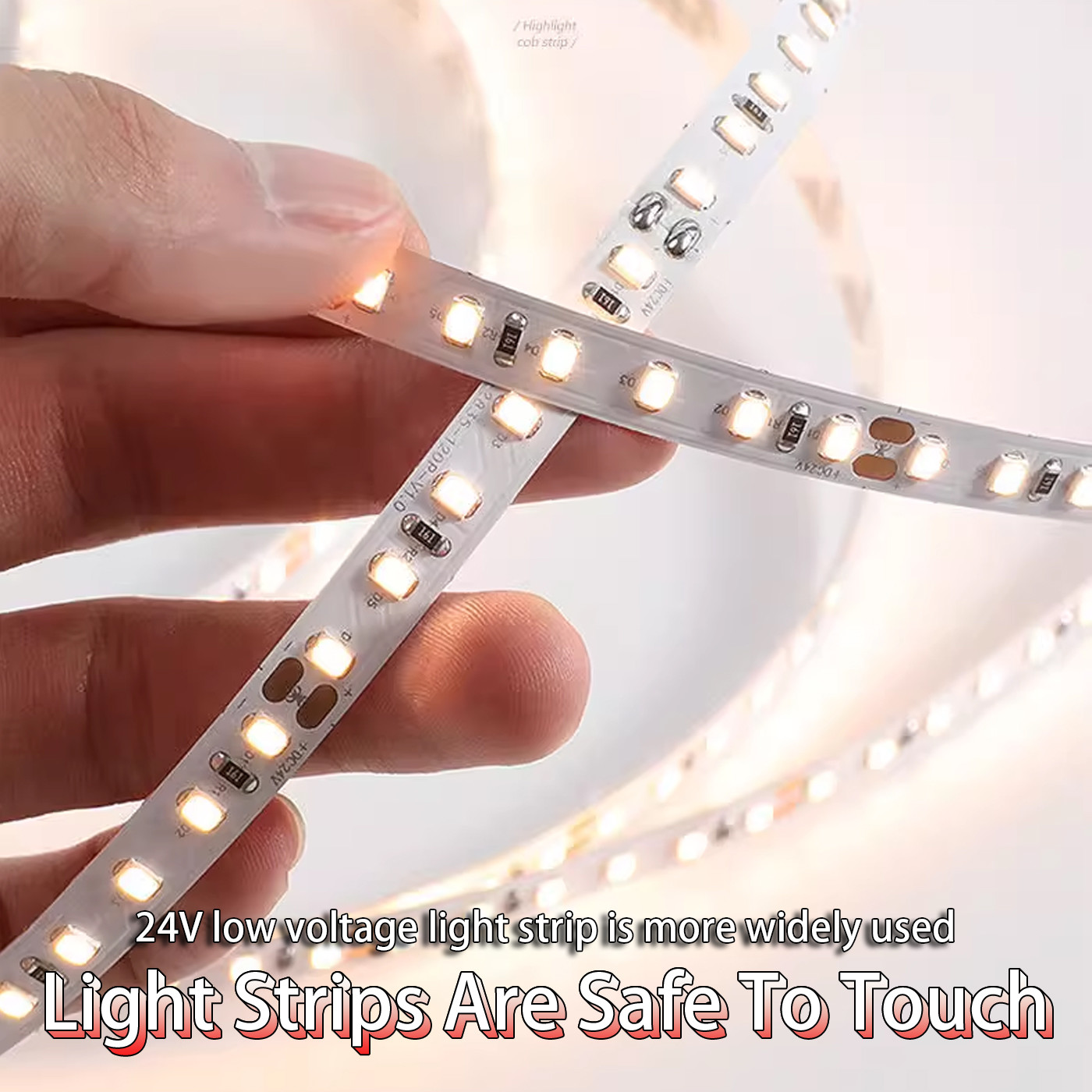Flexible And Customizable LED Light Strip For Low Voltage Living Room Lighting