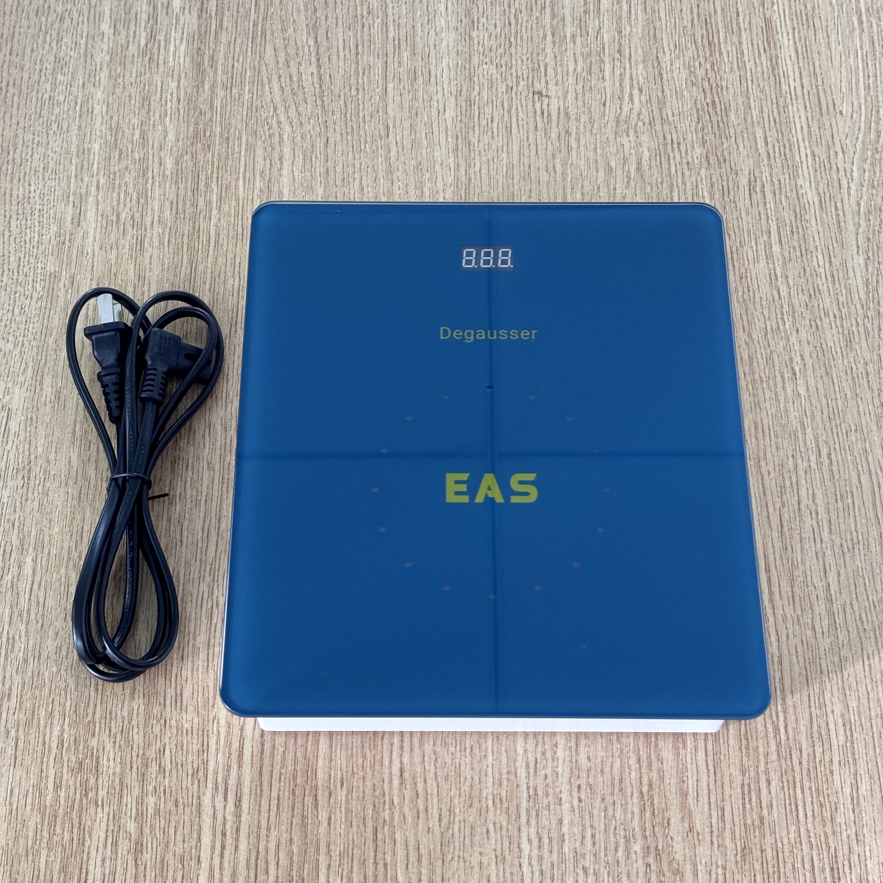AM 58KHz EAS Label Deactivator Green Glass Panel Soft Label Degausser