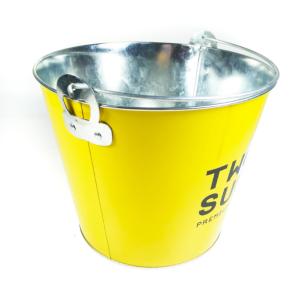 Quality Tinplate Metal Wine Bucket 5L Personalized Wine Chiller Bucket wholesale