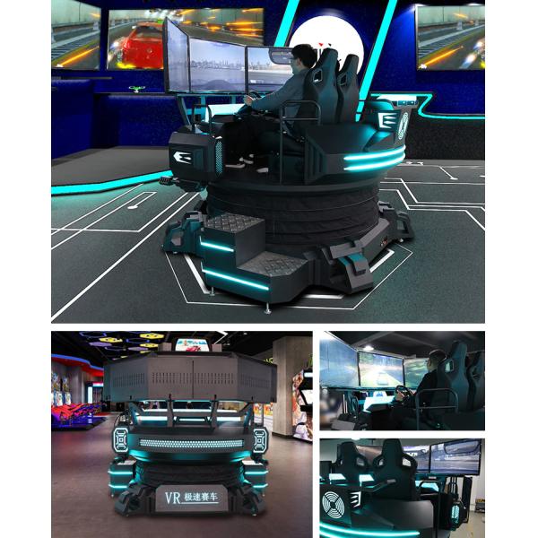 3.0kw Car Game Machine three screen racing simulator 3DOF Electric Platform 2 Seats