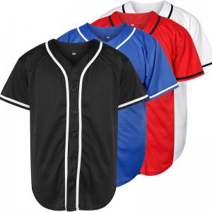 China Non Fading Baseball Shirts Jerseys Pullover Jacket For Adults on sale